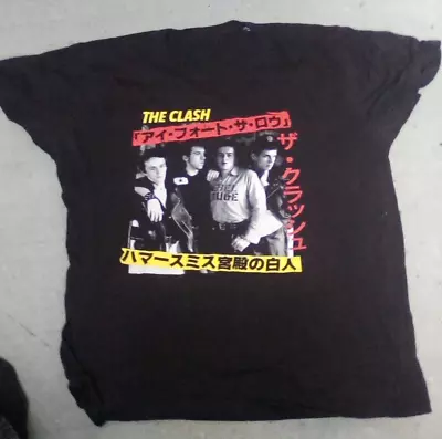 Buy The CLASH Official T-SHIRT  London Calling JAPANESE L Black Worn • 9.99£