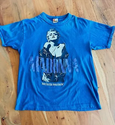 Buy Madonna Who's That Girl 1987 Concert Tour  Shirt Tee | Size Medium • 188.99£