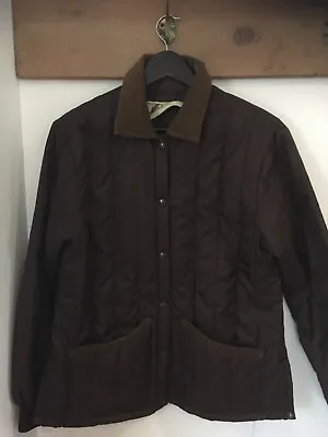 Buy Vintage Ladies Field Wear Light Quilted Jacket Brown Country Cottage Core. 14 • 15.99£