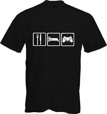 Buy Eat Sleep Game - Funny - Gamer - Quality T-shirt • 9.99£