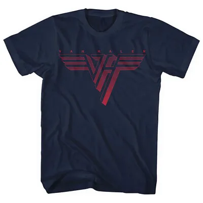 Buy Van Halen Classic Logo Navy T-Shirt - OFFICIAL • 14.89£