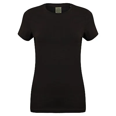 Buy Skinni Fit Womens/Ladies Feel Good Stretch Short Sleeve T-Shirt/Tee RW4422 • 6.11£