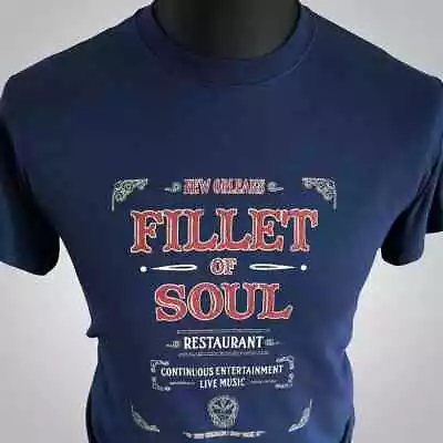 Buy Fillet Of Soul T Shirt Retro Movie Bond New Orleans Live And Let Die Blue • 14.99£