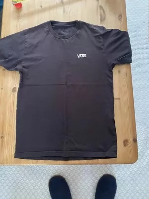 Buy VANS Mens T-Shirt SMALL  Black Crew Neck   Good Condition • 0.99£