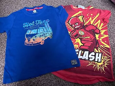 Buy 2x Short Sleeved T-shirts Aged 7-8 Years Very Good Condition • 1.50£