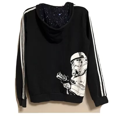 Buy Adidas Star Wars Stormtrooper Hoodie Jacket Youth Large 13/14 Black • 39.37£