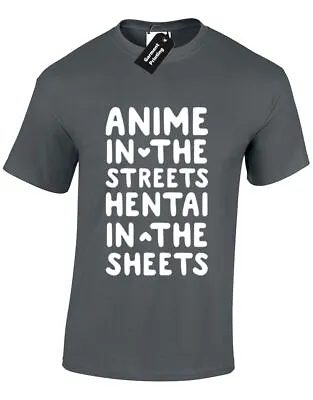Buy Anime In The Streets Mens T Shirt Hentai In The Sheets Japan Poke New • 8.99£