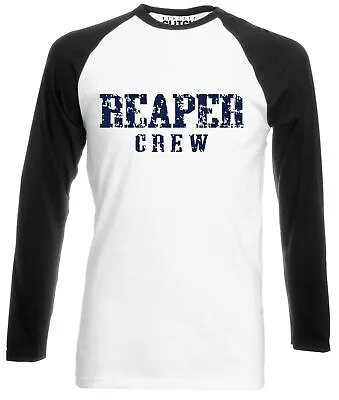 Buy Reaper Crew Long Sleeve Men's Baseball Shirt Anarchy Biker Gang Inspired • 15.99£