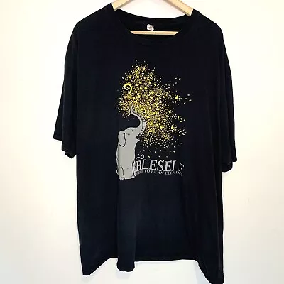 Buy Elephant Sanctuary T-shirt Mens 3XL Blesele Black Anvil Graphic Tee Unisex • 12.64£