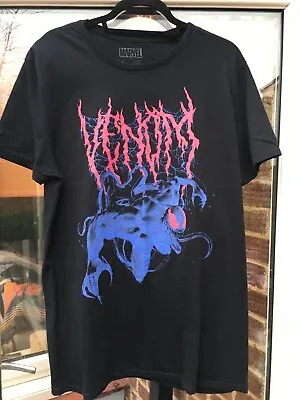 Buy MARVEL Venom Black T-shirt Size L • 3.50£
