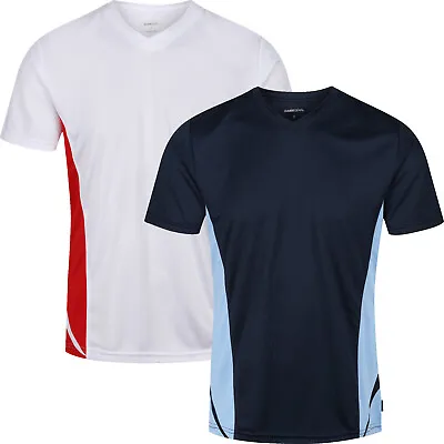 Buy New Mens T Shirt Breathable Cool Dry Performance Running Sports Wicking Gym Top • 4.99£