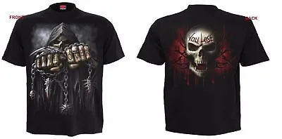 Buy GAME OVER PLUS SIZE BLACK T-Shirt/SKULL/Blood/Game Over/Plus Size/XXXXL/Big • 24.99£