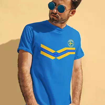Buy SWEDEN Retro Strip Football T-Shirt Mens 2022 ORGANIC World Cup Swedish Kit Gift • 8.99£