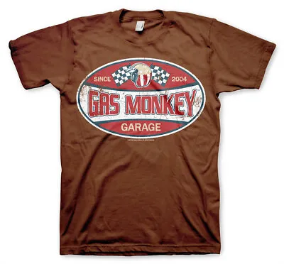 Buy Gas Monkey Garage T-Shirt Since 2004 GMG Fast N Loud Official New Brown • 8.21£