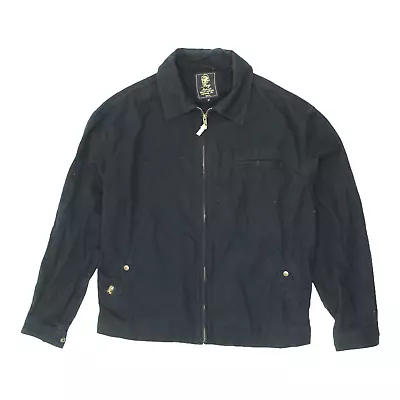 Buy Fay Mens Navy Full Zip Bomber Style Collared Jacket | Vintage High End Designer • 45£