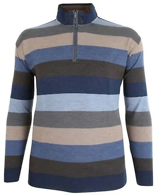 Buy PAUL & SHARK YACHTING Men's Sweater Jumper Troyer Size 3XL 100% Wool Striped • 239.95£