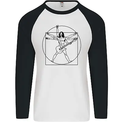 Buy Guitar Frank Zappa Vitruvian Man Guitarist Mens L/S Baseball T-Shirt • 9.99£