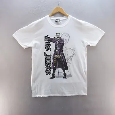 Buy Suicide Squad T Shirt Large White Joker Graphic Print Short Sleeve Movie Comic • 8.09£