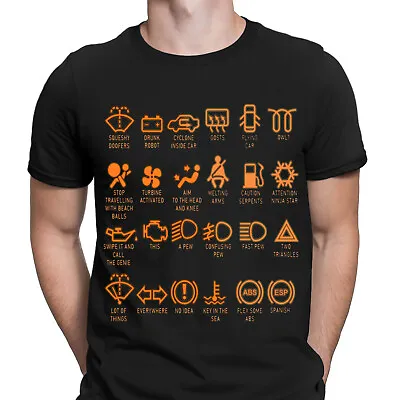 Buy Dash Icons Funny Car Garage Mechanic Gift Fathers Day Mens T-Shirts Tee Top #NED • 9.99£