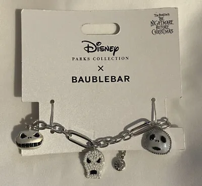 Buy Disney Parks Collection X BAUBLEBAR Nightmare Before Christmas Jack Bracelet NEW • 37.79£