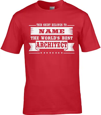 Buy Architect Mens Personalised T-Shirt Structural Design Architecture Builder Funny • 10.95£
