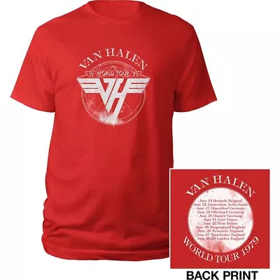 Buy Van Halen 1979 Tour Official Tee T-Shirt Mens Unisex • 17.13£