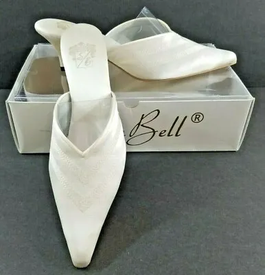 Buy Saten Bell Silk Wedding Or Wedding Night Lingerie Slippers  • 28.48£