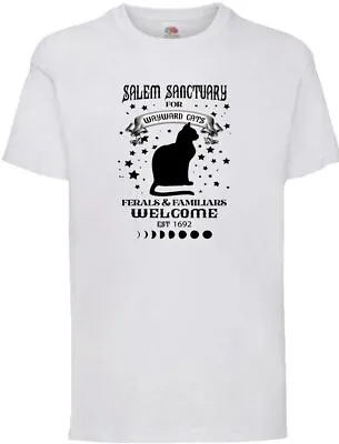 Buy Salem Sanctuary For Wayward Cats Novelty Cat T Shirt Various Colours And Sizes • 8.99£