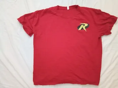 Buy Batman Robin Logo T Shirt, Red, XL, 100% Cotton  • 4£