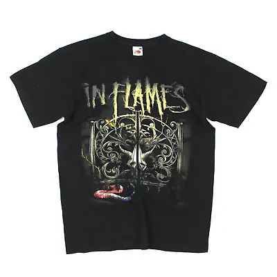 Buy In Flames 2008 European Tour T-Shirt, Fruit Of The Loom Label (M) • 19.99£