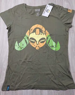 Buy Overwatch Orisa T-Shirt Women's Size XL Blizzard Entertainment Khaki Green BNWT • 8.99£