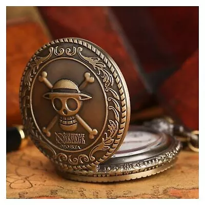 Buy One Piece Anime Keychain Anime Merch Pocket Watch Keyring Vintage Best Gift Item • 59.27£