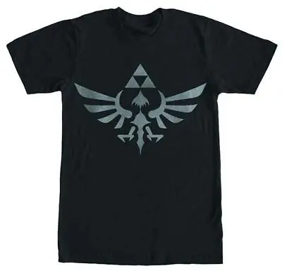 Buy Legend Of Zelda Skyward Sword Triforce Logo Black T-Shirt XX-Large • 27.54£