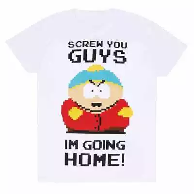Buy South Park - Screw You Guys Unisex White T-Shirt Large - Large - Uni - K777z • 13.80£