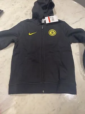 Buy Boys Black Nike Chelsea FC Hoodie Zip Up Size L Brand New With Tags • 40£