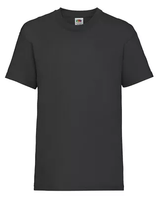 Buy Kids Plain T-Shirt / Fruit Of The Loom Valueweight Tee / New Plain T Shirt • 1.12£