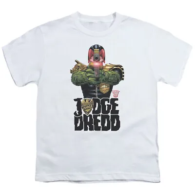 Buy Judge Dredd In My Sights Kids Youth T Shirt Licensed Comic Book IDW Tee White • 14.05£
