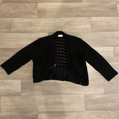 Buy Women Editions Black Knitted Cardigan - M   • 7£