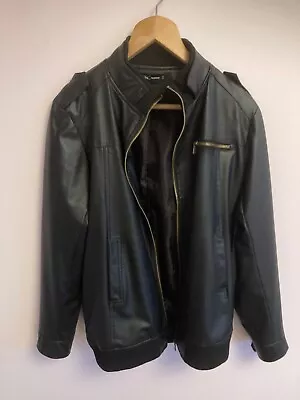 Buy Excellent Mens Faux Leather Jacket 44 CNC. Homme Very Stylish Ex Con Mod Coat • 25£