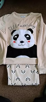 Buy Girls Kylie Fleece Panda Pyjamas - 14 Years • 3£