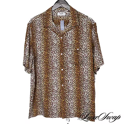 Buy NWT $990 #1 MENSWEAR Celine Made In Italy Draped Slinky Leopard Print Shirt 41  • 29.14£