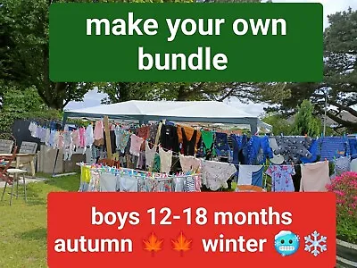 Buy 12-18 Months Boys Top Jeans Jogger Jacket Sweatshirt Autumn Winter Make A Bundle • 1.99£