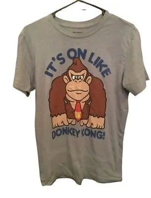Buy Super Mario (It's On Like Donkey Kong) Grey T-Shirt Size M • 25.14£