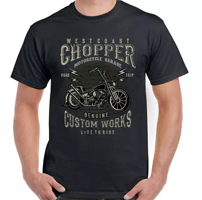 Buy West Coast Chopper Biker T-Shirt Custom Works Mens Motorbike Motorcycle • 10.94£