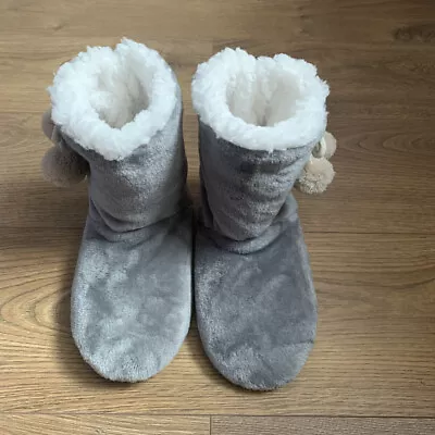 Buy Womens Slippers Winter Warm Indoor Home Slipper Boots Ladies Booties UK Size 3-8 • 7.99£