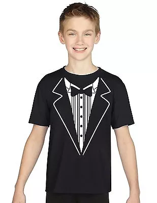 Buy Tuxedo Smart Novelty Funny Cake CHILDRENS T Shirt Gift Boys Girls Kids Geek Suit • 15.99£