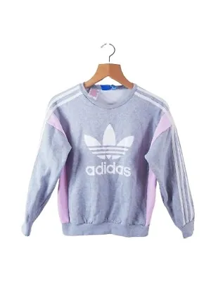 Buy Adidas Kids Girls Multicolored Knit Pullover Jumper Sweater Size 11-12 Years(M) • 11.21£
