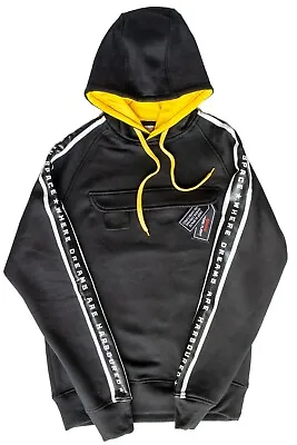 Buy Black Custom Science Fiction Hoody With Chest Pocket & Arm Decal • 10£