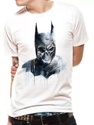 Buy Batman The Dark Knight Gothic Skull Mask White Unisex T-Shirt DC Comics Joker Sm • 7.95£