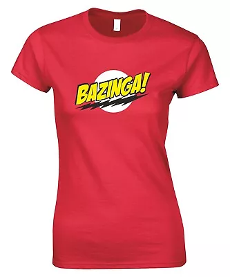 Buy LADIES BAZINGA SEMI FITTED T SHIRT BIG BANG THEORY Sheldon Sizes S - XXL • 9.50£